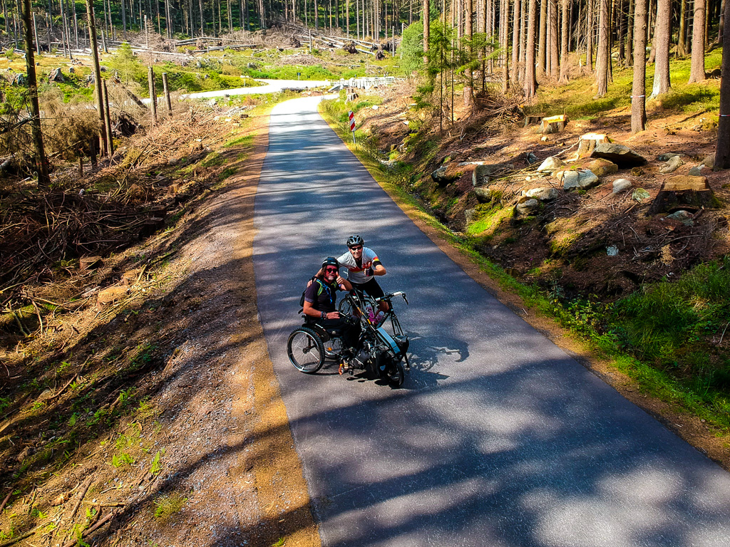 Generalprobe, Daniel und ich auf den Weg auf den Brocken