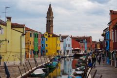 Burano mit Kirchturm