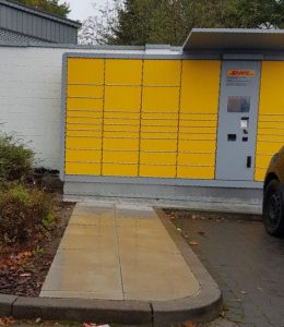 Nicht barrierefrei Packstation